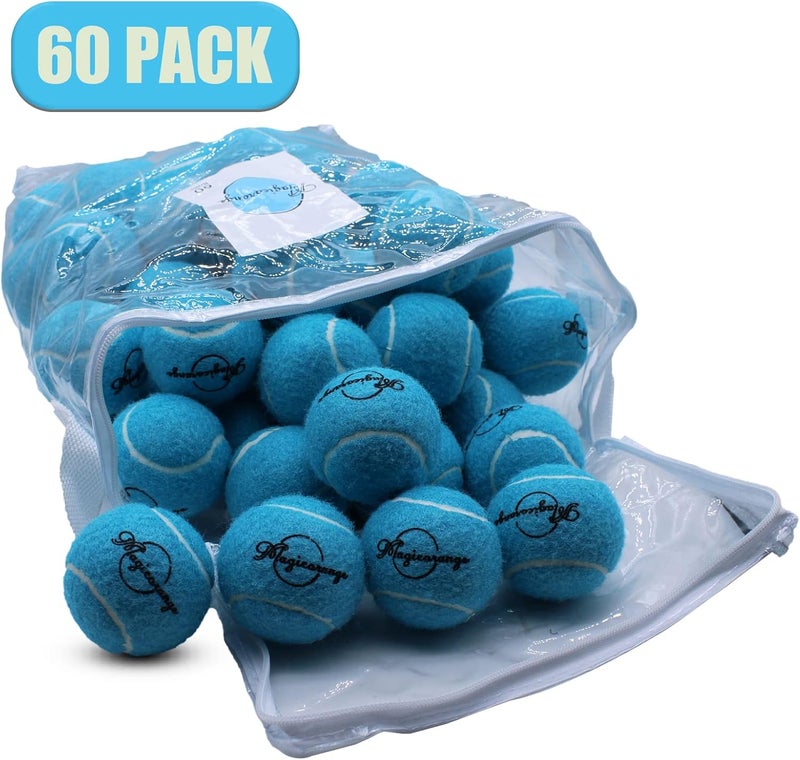 Magicorange Tennis Balls, 60 Pack Advanced Training Tennis Balls Practice Ball, Pet Dog Playing Balls,Good for Beginner Training Ball - Image 2